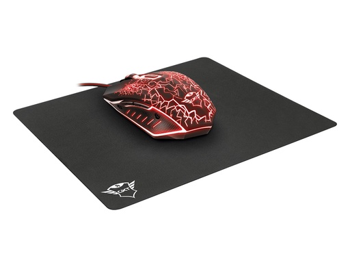 TRUST - PACK ALFOMBRILLA + RATON OPTICO GAMING GXT783 IZZA MOUSE & PAD 2400 DPI 6 BOTONES (Ref.22736)