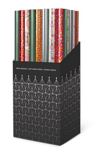 TV - PAPEL de REGALO ROLLO 0,7x1,5 m (CAJA de 60) GOFRADO DECORADO (Ref.CRG9407015015)