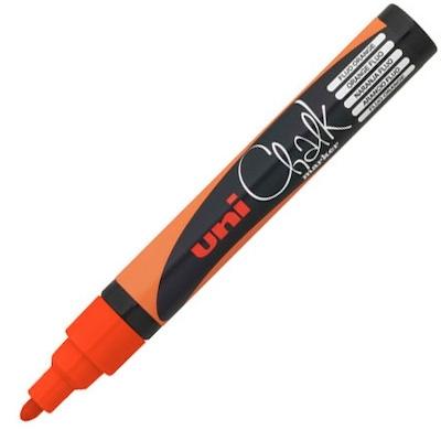 UNI-BALL - MARCADOR TIZA LIQUIDA CHALK MARKER PWE-5M 1,8-2,5 mm NARANJA (Ref.264630000/140038000)