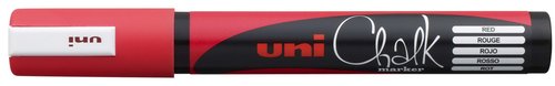 UNI-BALL - MARCADOR TIZA LIQUIDA CHALK MARKER PWE-5M 1,8-2,5 mm ROJO (Ref.264663000/140061000)
