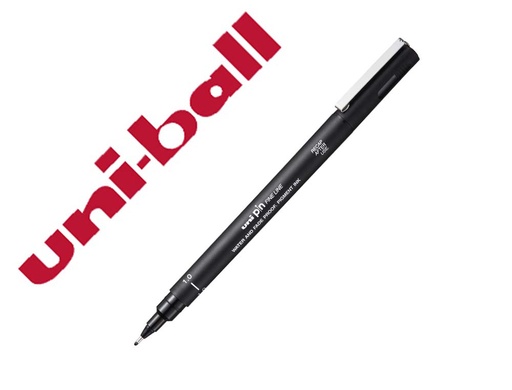 UNI-BALL - UNIBALL MARCADOR PERMANENTE CALIBRADOS PIN10-200(S) NEGRO -12U- (Ref.254748000)