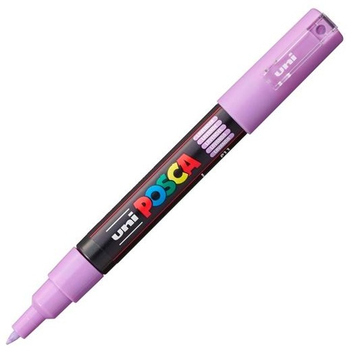 UNI-BALL - UNIBALL MARCADOR POSCA PC-1M NO PERMANENTE PUNTA FINA 0.7MM LAVANDA (Ref.265082000)