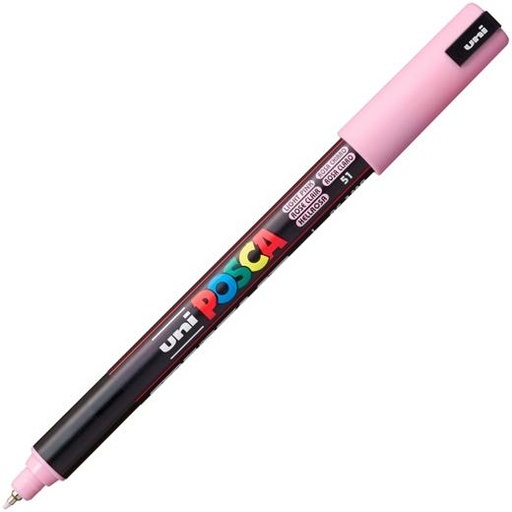 UNI-BALL - UNIBALL MARCADOR POSCA PC-1MR NO PERMANENTE PUNTA EXTRAFINA 0.7MM ROSA CLARO (Ref.265397000)