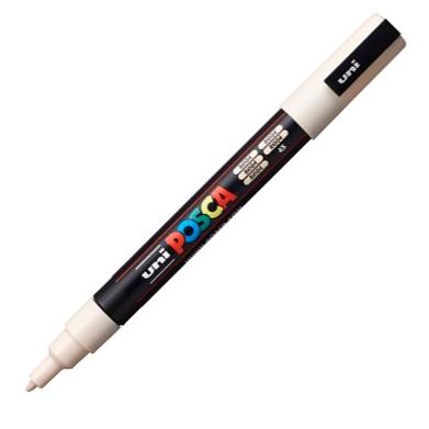 UNI-BALL - UNIBALL MARCADOR POSCA PC-3M PUNTA CÓNICA 0,9 - 1,3 MM BEIGE (Ref.123687000)