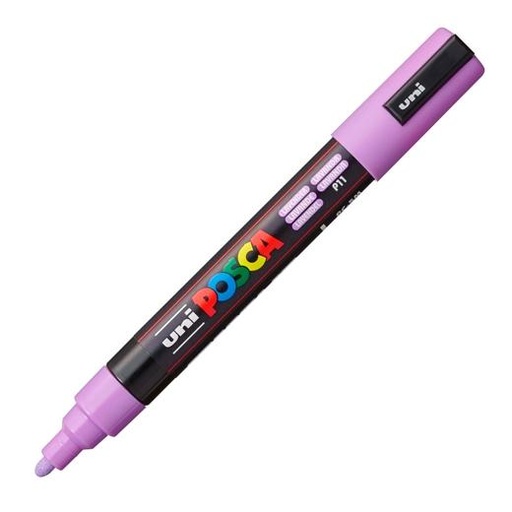 UNI-BALL - UNIBALL MARCADOR POSCA PC-5M NO PERMANENTE PUNTA FORMA DE BALA 1,8 - 2,5 MM LAVANDA (Ref.264531000)