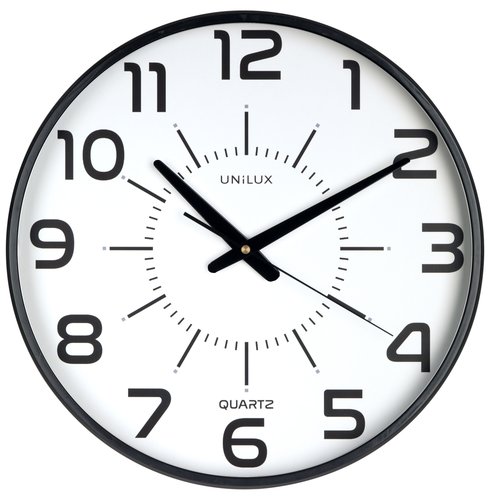 UNILUX - RELOJ PARED MAXI POP NEGRO 37,5cm (Ref.400094487)