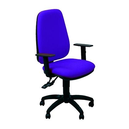 UNISIT - SILLA ADMINISTRATIVA SINCRO TETE REPOSABRAZOS AJUSTABLES AZUL (Ref.TETE/EB)
