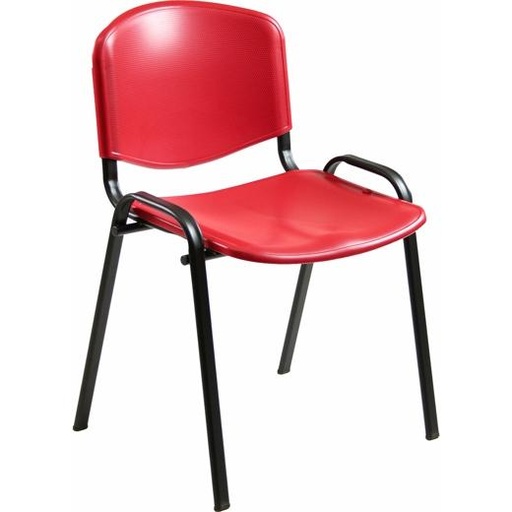 UNISIT - SILLA CONFIDENTE LOIRA PLÁSTICO ROJA (Ref.D5PS/RO)