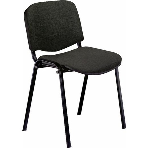 UNISIT - SILLA CONFIDENTE RODANO TAPIZADA NEGRA (Ref.D5S/EN)