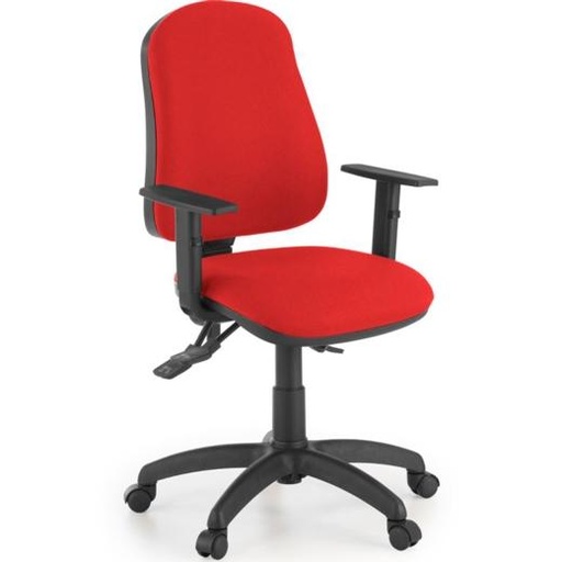 UNISIT - SILLA OPERATIVA TÍBER ROJA REPOSABRAZOS AJUSTABLES (Ref.SISY/BR/ER)