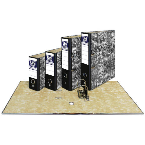 UNISYSTEM - ARCHIVADOR palanca NOVOCLAS CARTON sin RADO A4 65mm NEGRO (Ref.7439010)