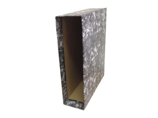 UNISYSTEM - NOVOCLAS CAJETÍN PARA ARCHIVADOR PALANCA 65MM CUARTO APAISADO CARTÓN FORRADO NEGRO (Ref.93740)