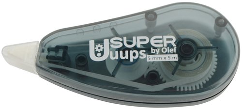 UUUPS BY OLEF - CORRECTOR CINTA OLEF UUUPS 5 mm x 5 m ERGONOMICO BLISTER de 1 (Ref.OLC02)