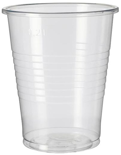 VASO AGUA PP TRANSPARENTE -PAQUETE 100U- (Ref.35261)