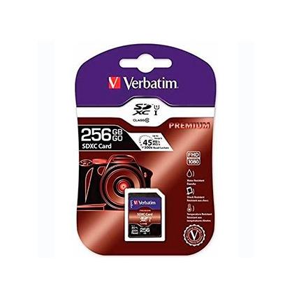VERBATIM - TARJETA DE MEMORIA SDXC CARD UHS-1 256GB CLASS 10 (Canon L.P.I. 0,24€ Incluido) (Ref.44026)