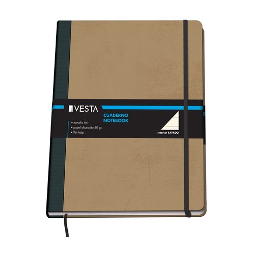 VESTA - CUADERNO DOHE NATURE A4 96h 80gr. HORIZONTAL con GOMA (Ref.10635)