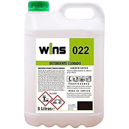 VINFER - DETERGENTE ALCALINO CLORADO WINS 022 GARRAFA 5L INCOLORO (Ref.WINS022)