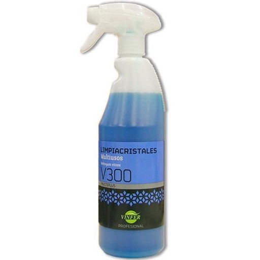 VINFER - LIMPIACRISTALES MULTIUSOS V300 PROF BOTELLA 750ML AZUL (Ref.L421750004)