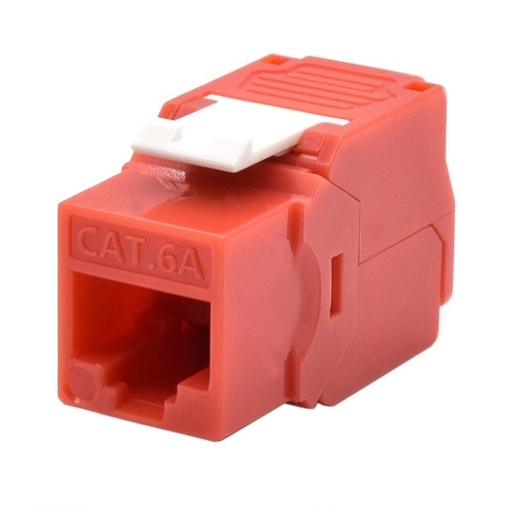 WP - Keystone Cat. 6a UTP RJ45/Hembra Rojo (Ref.C-KEY-6AUP-TL/R)