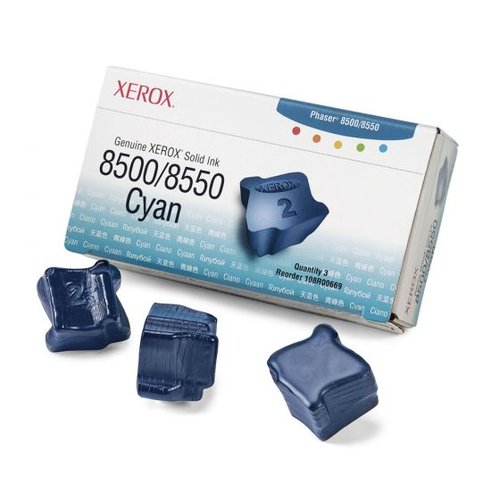 XEROX - CONSUM. TEKTRONIX PHASER 8550 CIAN 3 BARRAS TINTA SOLIDA (Ref.108R00669)