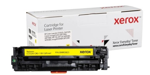 XEROX - Everyday Toner para HP 304A Color LaserJet CP2025(CC532A CRG118Y GPR44Y) Amarillo (Ref.006R03823)