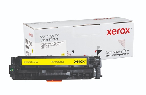 XEROX - TONER AMARILLO PARA LASERJET PRO 300 400 COLOR / M 351 A / MFP / M375NW, 451DN, DW, NW - 305A (CE412A) (Ref.006R03805)