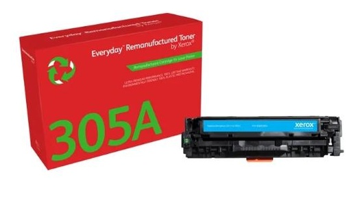 XEROX - TONER CYAN PARA HP LASERJET PRO 300 400 COLOR / M 351 A / MFP / M 375 NW / M 451 DN / DW / NW - 305A (CE411A) (Ref.006R03804)