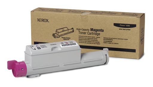 XEROX - TONER MAGENTA PHASER 6360 ALTA CAPACIDAD (Ref.106R01219)