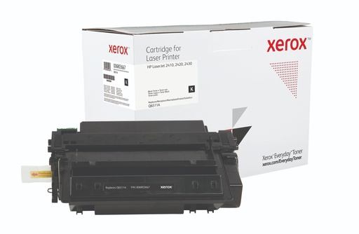 XEROX - TONER NEGRO LASERJET 2400, 2400DN, 2410, 2420, 2420D, 2430, 2430T, 2430TN, 2430DTN - Q6511A (Ref.006R03667)