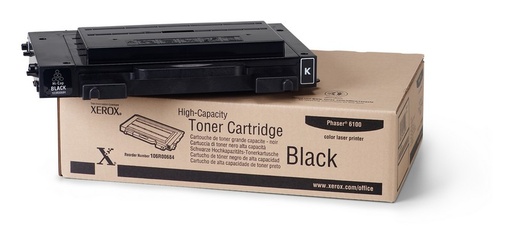 XEROX - Toner TEKTRONIX Phaser 6100 Negro Alta Capacidad (Ref.106R00684)