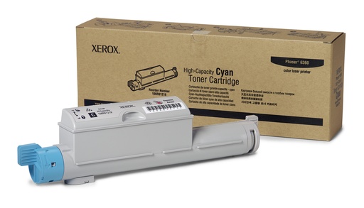 XEROX - Toner TEKTRONIX Phaser 6360 Cian Alta Capacidad (Ref.106R01218)
