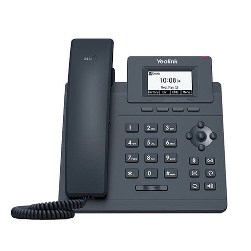YEALINK - 1 cuenta, CON PoE, SIN PSU (Ref.SIP-T30P)