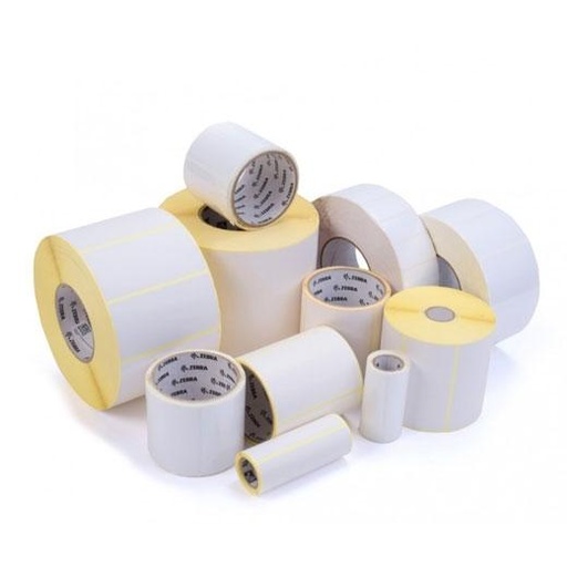 ZEBRA - CINTA DE ETIQUETAS DE TRANSFERENCIA TÉRMICAS 2000T DE 102MMX51MM, ADHESIVO PERMANENTE DE COLOR BLANCO (12 ROLLOS) (Ref.800274-205)