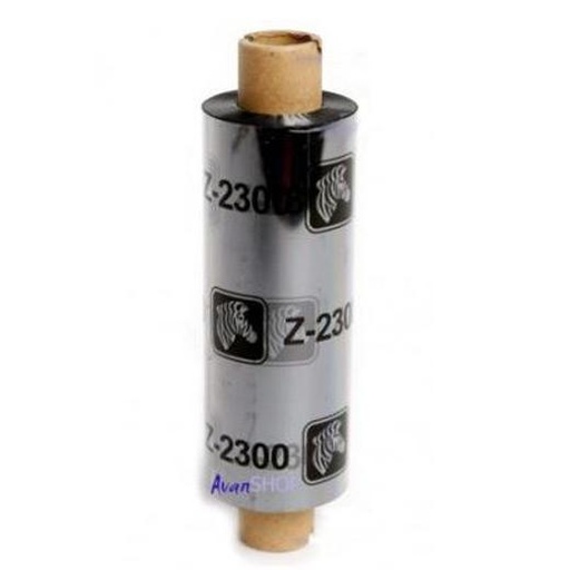 ZEBRA - CINTA DE ETIQUETAS TRANSFERENCIA TÉRMICAS NEGRO 84MMX74M, 12,7MM DE DIÁMETRO, 12 ROLLOS POR CAJA (Ref.02300GS08407)