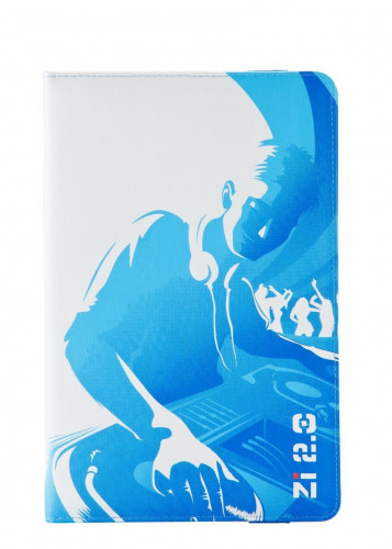 Ziron funda para tablet 20,3 cm (8") Folio Azul, Blanco (Ref.ZR112)