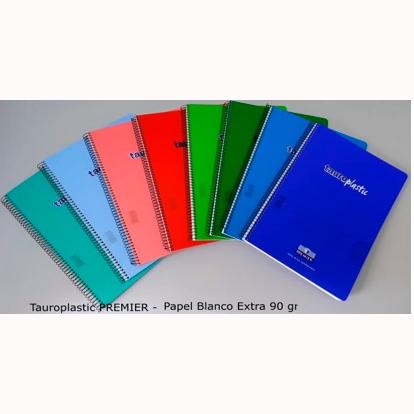 ZORRILLA - CUADERNO ESPIRAL TAUROPLASTIC 80H FOLIO 90GR 5X5 T/ PP COLORES SURTIDOS (Ref.62805-90)