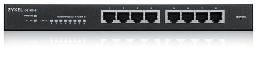 ZYXEL - GS1915-8, 8-PORT GBE SMART HYBRID MODE SWITCH, STANDALONE OR NEBULAFLEX CLOUD, DESKTOP, FANLESS (Ref.GS1915-8-EU0101F)