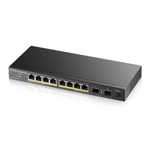 ZYXEL - GS1100-10HP v2 No administrado Gigabit Ethernet (10/100/1000) Energía sobre Ethernet (PoE) Negro (Ref.GS1100-10HP-EU0102F)