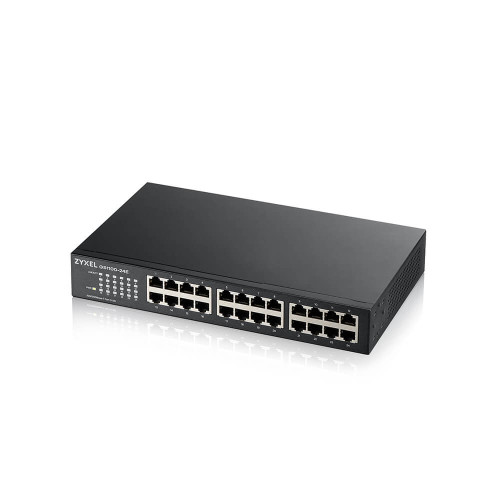 ZYXEL - GS1100-24E No administrado Gigabit Ethernet (10/100/1000) Negro (Ref.GS1100-24E-EU0103F)