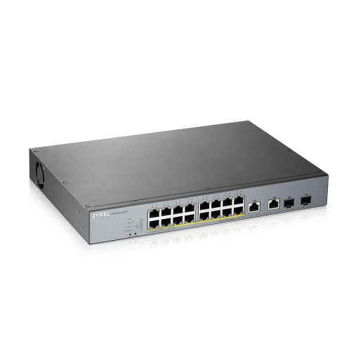 ZYXEL - switch Gestionado L2 Gigabit Ethernet (10/100/1000) Energía sobre Ethernet (PoE) Gris (Ref.GS1350-18HP-EU0101F)