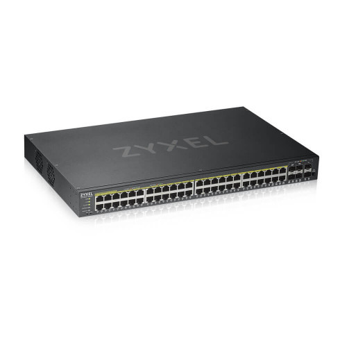 ZYXEL - GS1920-48HPV2 Gestionado Gigabit Ethernet (10/100/1000) Energía sobre Ethernet (PoE) Negro (Ref.GS192048HPV2-EU0101F)