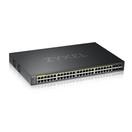 ZYXEL - switch Gestionado L2 Gigabit Ethernet (10/100/1000) Energía sobre Ethernet (PoE) Negro (Ref.GS2220-50HP-EU0101F)