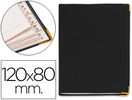 [2017814] LISTIN TELEFONICO TAPA FLEXIBLE TAMAÑO 12X8 CM -CON CANTONERA DORADA (Ref.9030)
