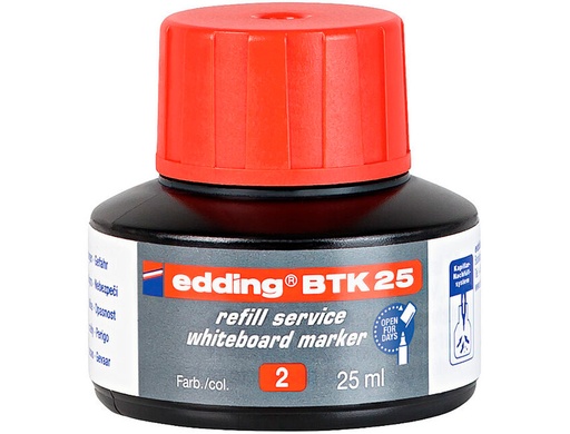 [1233411] EDDING - Bote TINTA 25ML MARCADOR PIZARRA RO (Ref.BTK 25-02)