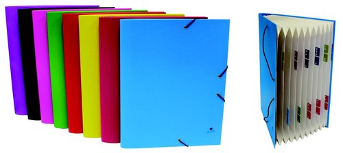 [1944813] MARIOLA - Carpeta DE FUELLE ACORDEON FORMATO FOLIO DE GOMAS. (Ref.0919)