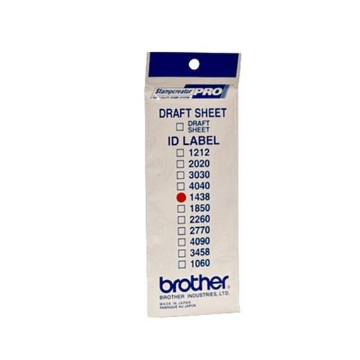 [9046026] BROTHER - Etiqueta precortada Pack 24 14X38mm Blanco (Ref.ID1438)