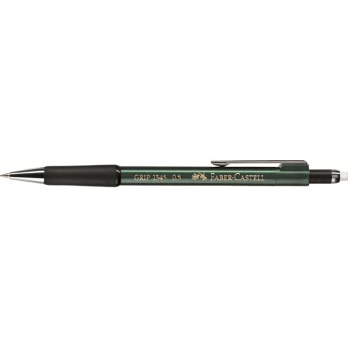 [1721271] FABER CASTELL - Portaminas Grip 1345 Recargable Trazo 0.5 mm HB Goma borrar (Ref.134563)