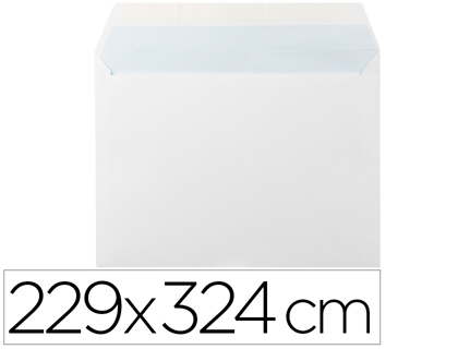 [2058634] LIDERPAPEL - SOBRE N 14 BLANCO DIN C4 229X324 MM TIRA DE SILICONA PAQUETE DE 25 UNIDADES (Ref.SB83)