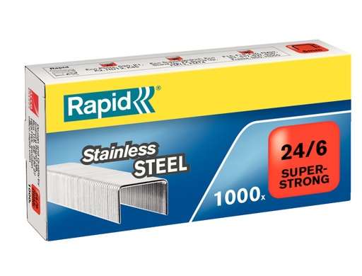 [1153272] RAPID - Grapas 1000 Ud 24/6 Acero (Ref.24858100)
