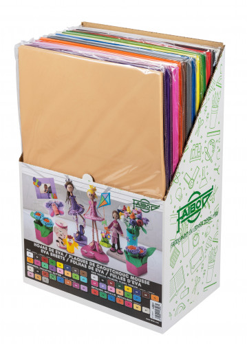 [1218755] FAIBO - Expositor Goma Eva Expositor 40x60 cm Colores surtidos (Ref.1655-120)